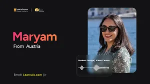 نظر مریم از اتریش - پکیج خودآموز طراحی محصول - Learnuix.com - Product Design