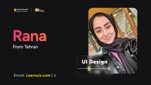 نظر رعنا از تهران - پکیج خودآموز طراحی رابط کاربر - Learnuix.com - UI Design