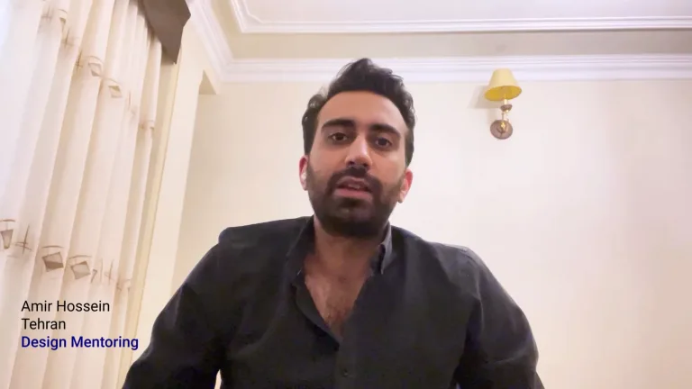 نظر امیرحسین خاتمی – جلسه منتورینگ تخصصی برای حل مشکلات UI